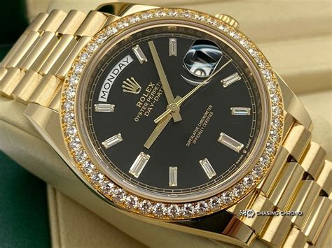 rolex daydate diamond bezel|More.